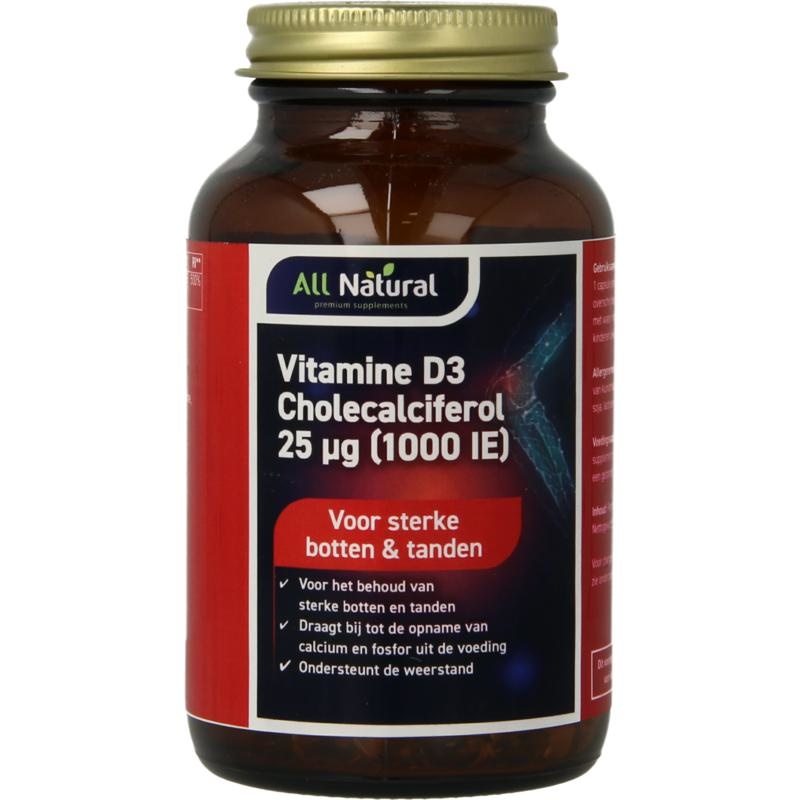 All Natural All Natural Vitamine D3 25mcg (300 caps)