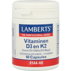 Lamberts Vitamine D3 1000IE en K2 90mcg (60 caps)