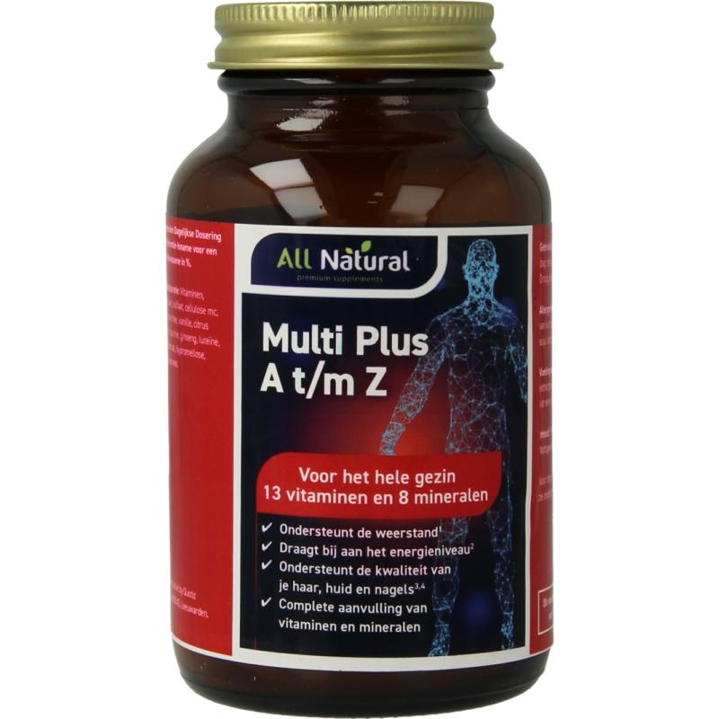 All Natural All Natural Multi plus A t/m Z (100 tab)