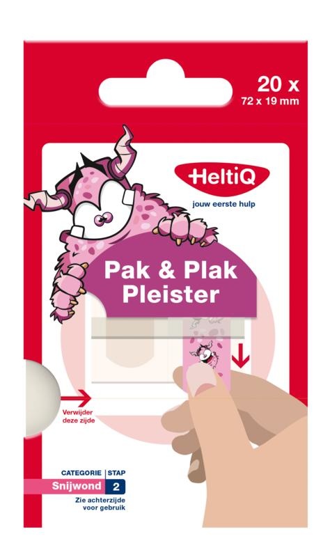 Heltiq Heltiq Pak & plak roze (20 st)