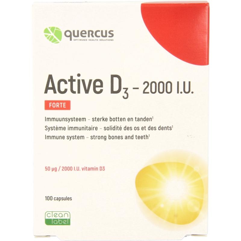 Quercus Quercus Active D3-2000 i.u. (100 caps)
