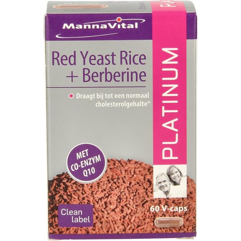 Mannavital Mannavital Red yeast rice berberine platinum (60 vega caps)