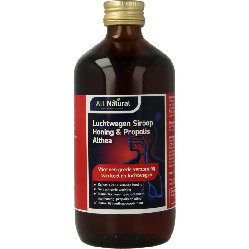 All Natural All Natural Honing luchtwegensiroop (250 ml)