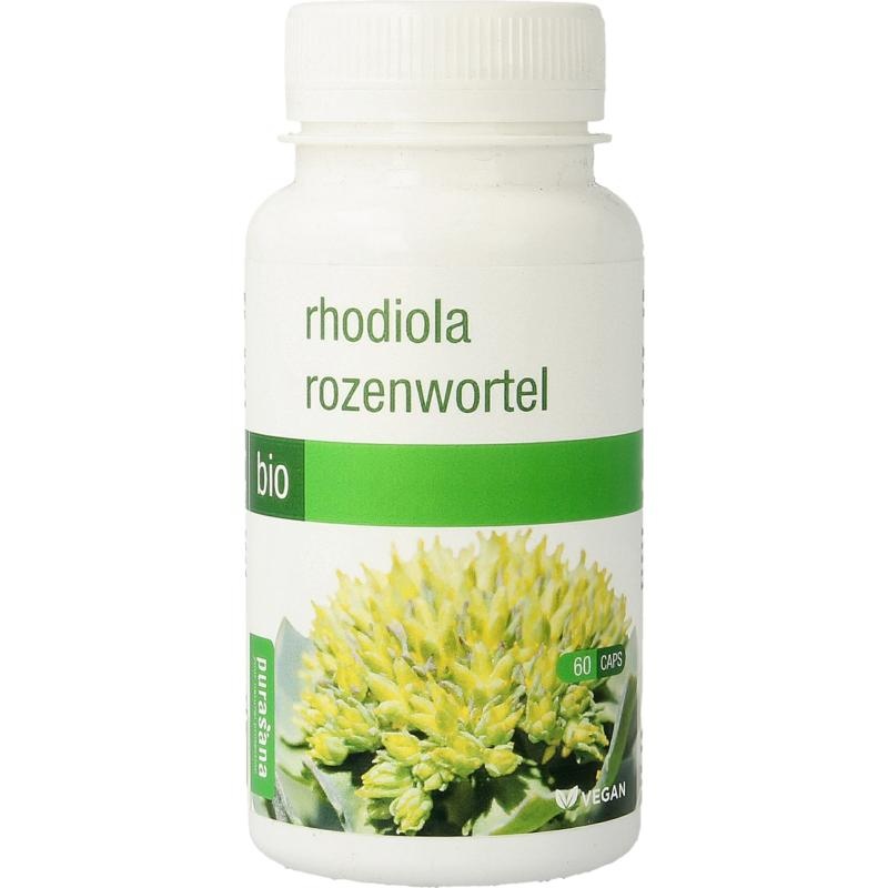 Purasana Rhodiola rozenwortel (60 vega caps) Purasana Rhodiola rozenwortel (60 vega caps)