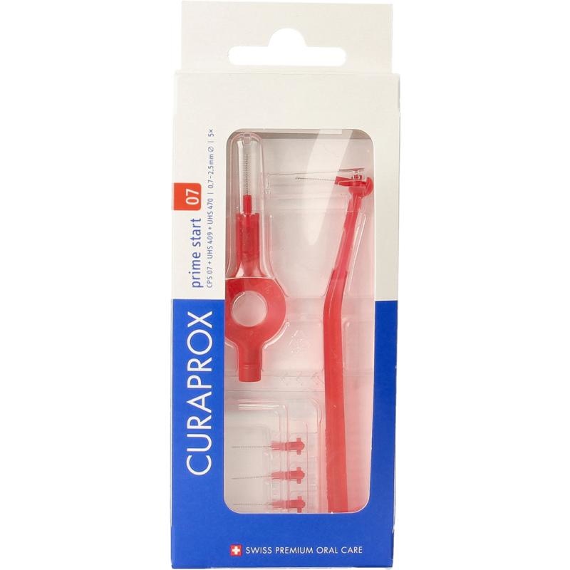 Curaprox Curaprox Prime start rager 07 rood 2.5mm (5 st)