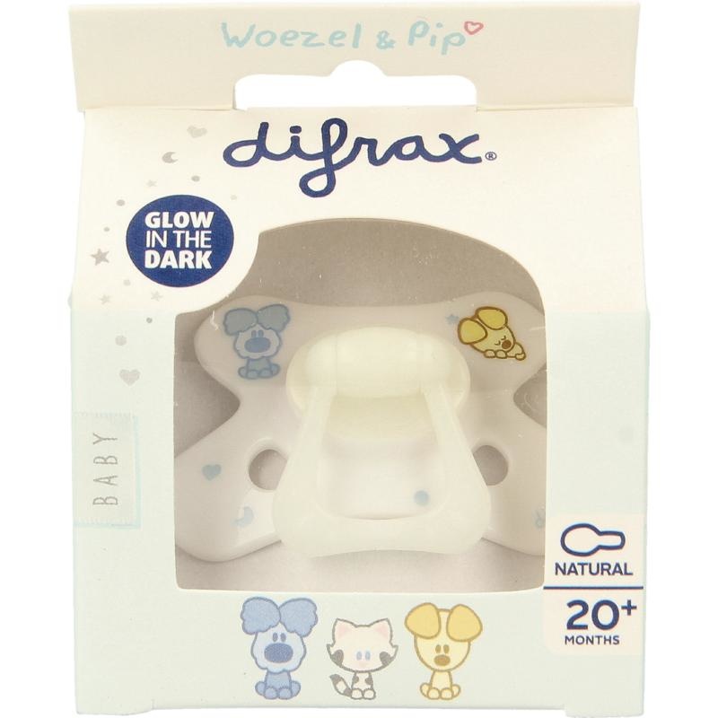 Difrax Difrax Fopspeen 20+ maanden natural Woezel & Pip (1 st)