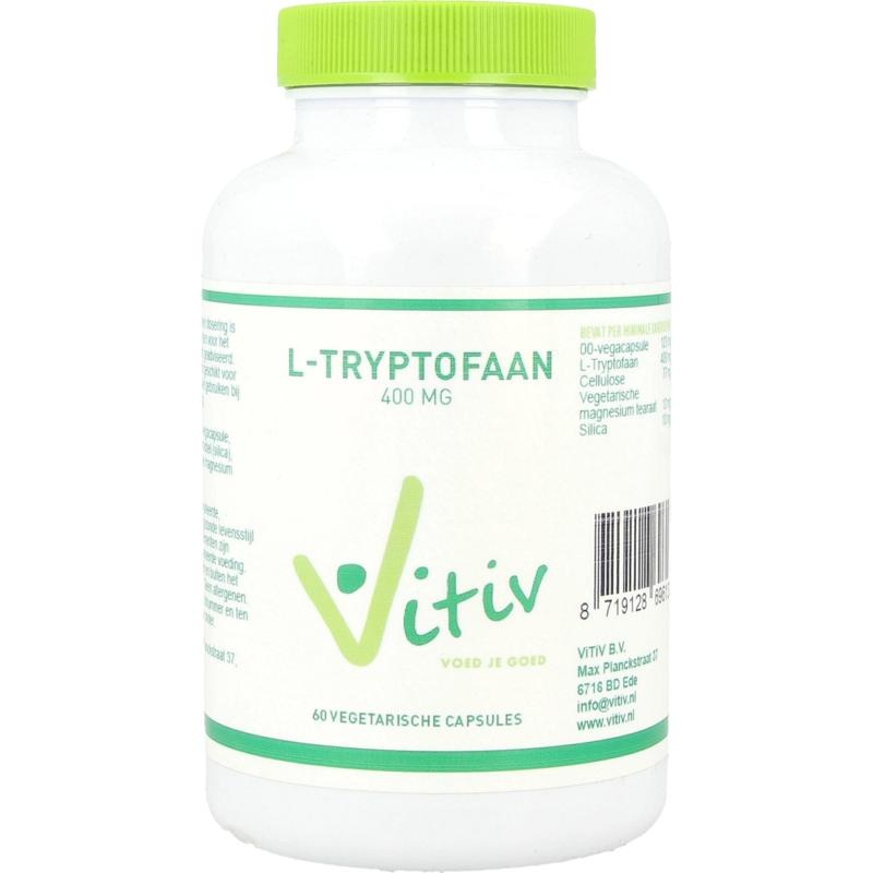 Vitiv Vitiv L-tryptofaan (60 vega caps)