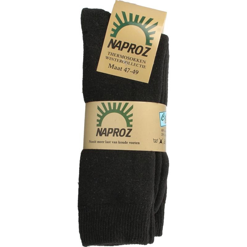 Naproz Naproz Thermo sokken zwart maat 47-49 (3 Paar)