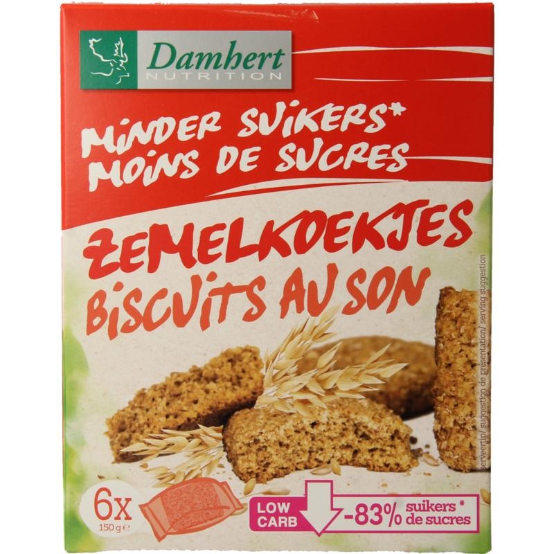 Damhert Damhert Zemelkoek minder suiker (150 gr)