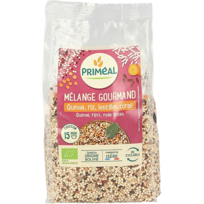 Primeal Primeal Mix van quinoa rijst me rode linzen bio (400 gr)