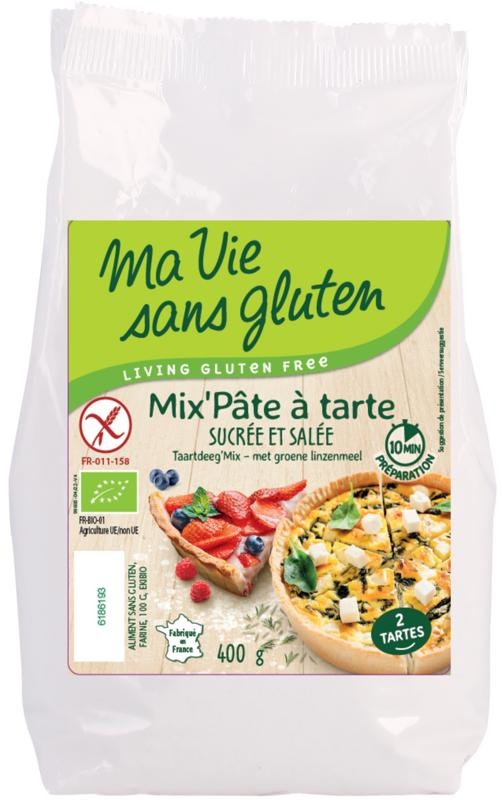 Ma Vie Sans Ma Vie Sans Taartdeegmix zoet en hartig glutenvrij bio (400 gr)
