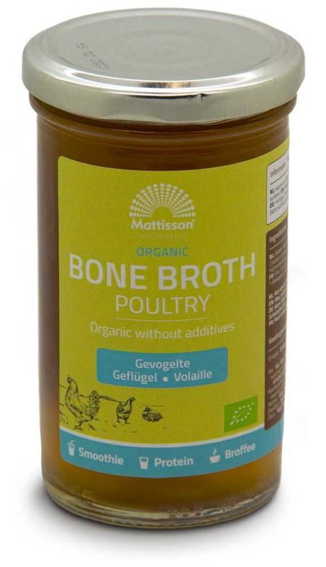 Mattisson Mattisson Organic poultry bone broth - botten boullion gevog (240 ml)