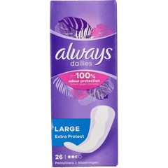 Always Dailies inlegkruisjes extra protect large (26 st)