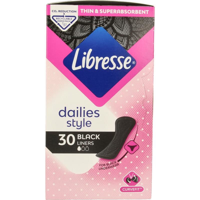 Libresse Libresse Inlegkruisjes normaal black (30 st)