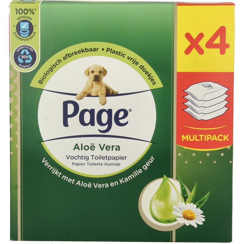 Page Page Vochtig toiletpapier aloe vera (152 st)