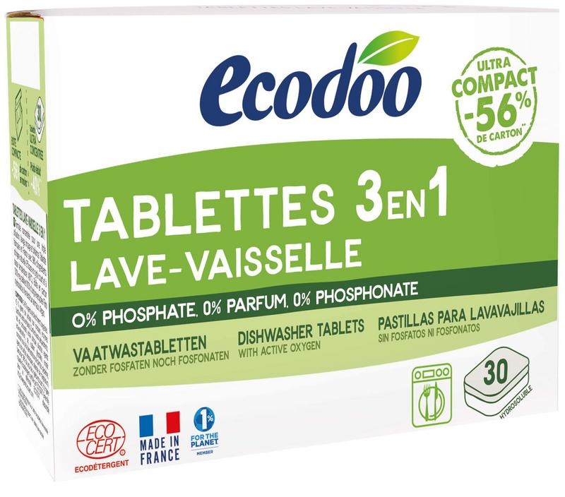 Ecodoo Ecodoo Vaatwastab 3-in-1 geconcentreerd eco (30 st)