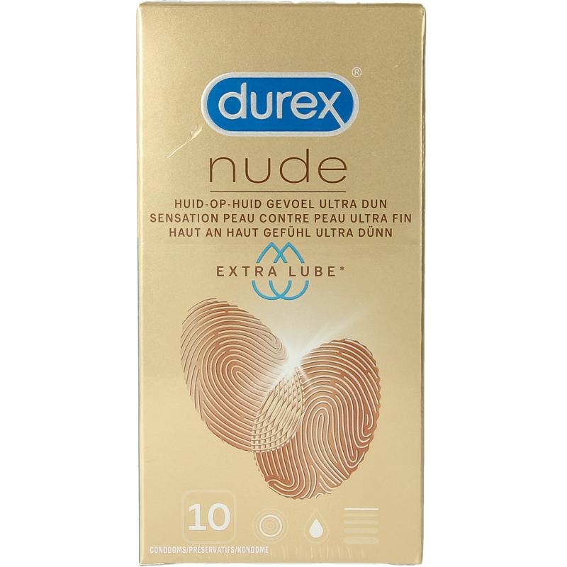 Durex Durex Nude extra lube condooms (10 st)