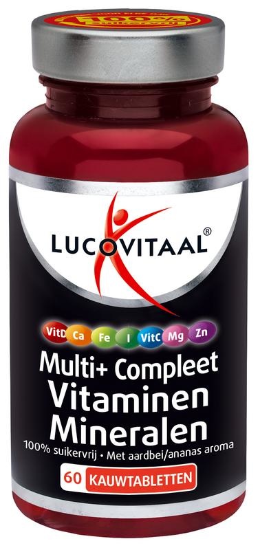 Lucovitaal Lucovitaal Multi vitaminen & mineralen kauwtablet (60 tab)