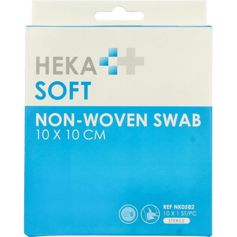 Hekasoft Hekasoft Non woven kompres 10 x 10 8-laags (10 st)