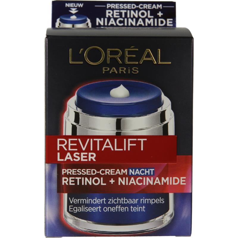 L'Oreal Paris L'Oreal Paris Revitalift laser pressed-cream nachtcreme (50 ml)