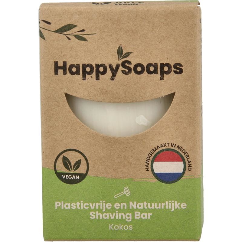 Happysoaps Happysoaps Shaving bar kokos (80 gr)