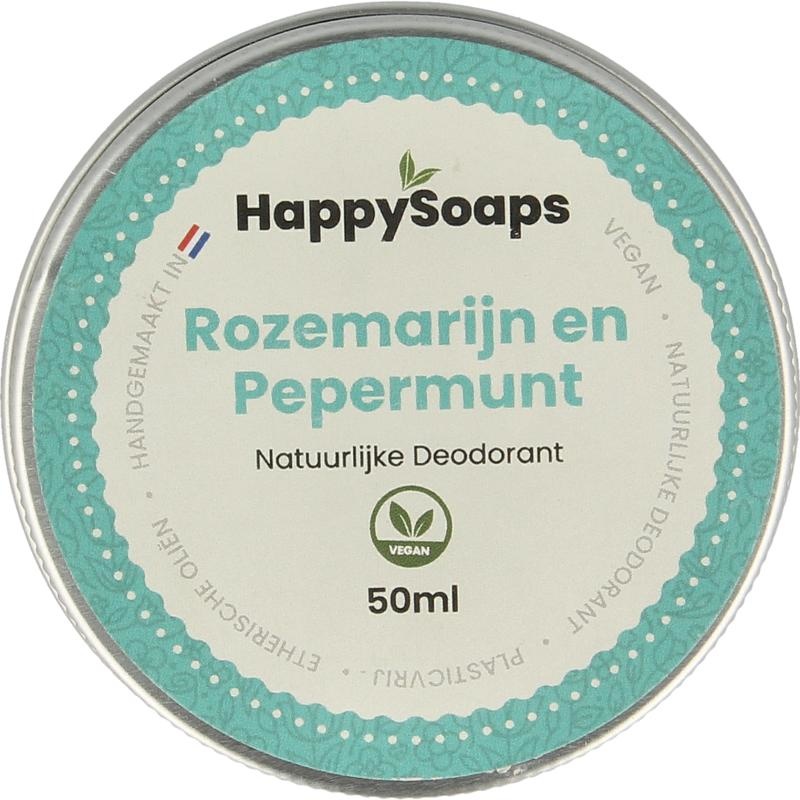 Happysoaps Happysoaps Deodorant rozemarijn pepermunt (50 gr)