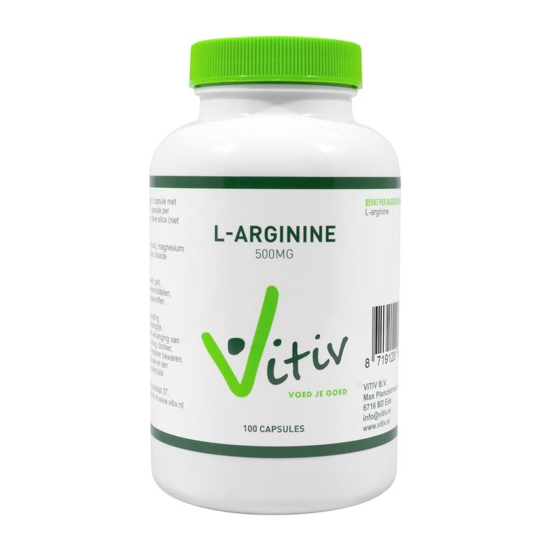 Vitiv Vitiv L-arginine 500 mg (100 caps)