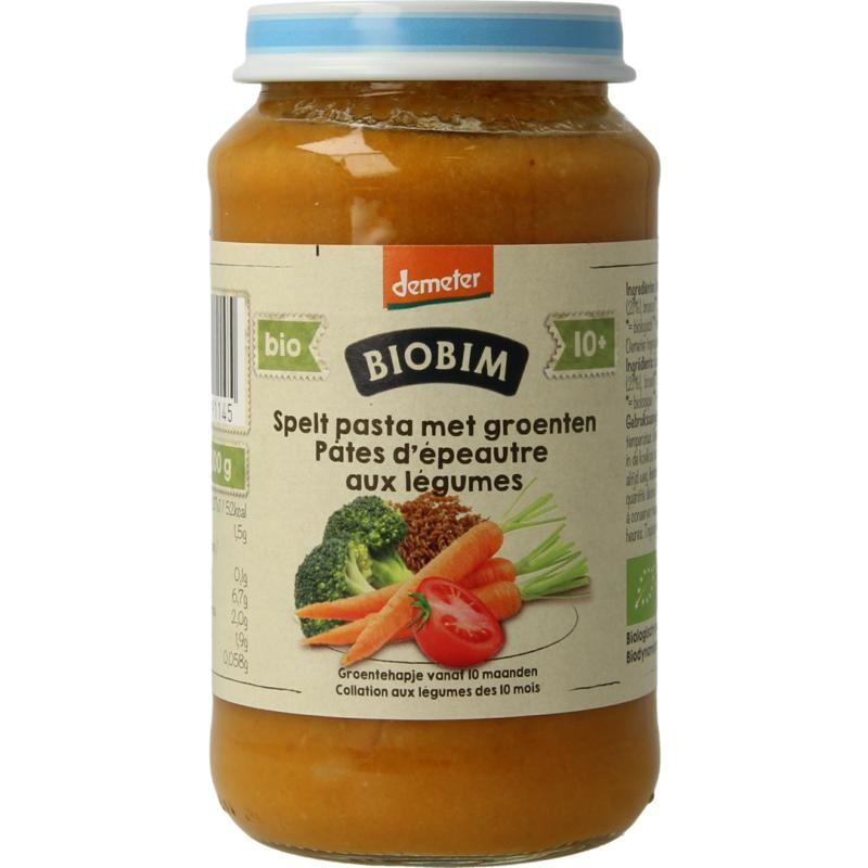 Biobim Biobim Speltpasta groente 10+ maanden demeter bio (220 gr)