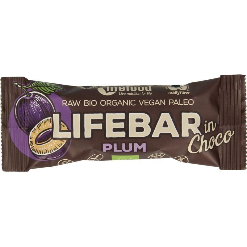 Lifefood Lifefood Lifebar inchoco plum/pruim bio (40 gr)