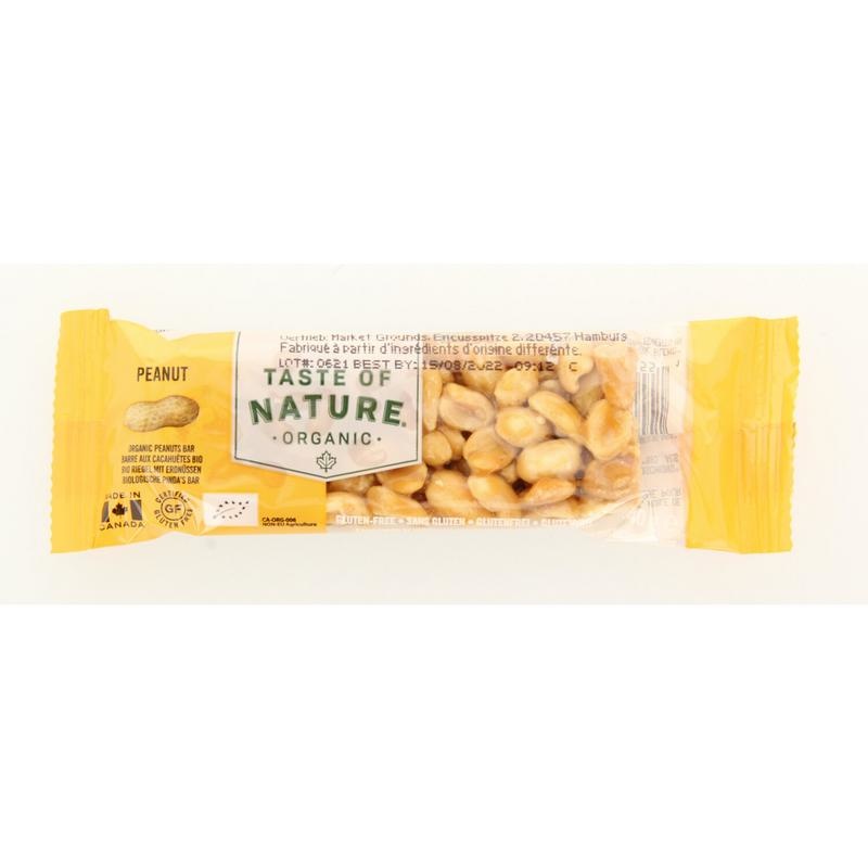 Taste Of Nature Taste Of Nature Peanut granenreep bio (40 gr)