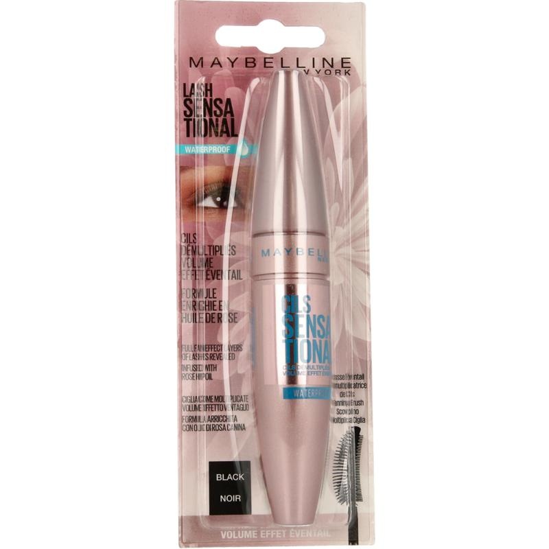 Maybelline Maybelline Lash sensational waterproof mascara black blister (1 st)