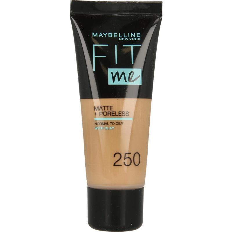 Maybelline Maybelline Fit Me matte & poreless foundation 250 sun beige (1 st)