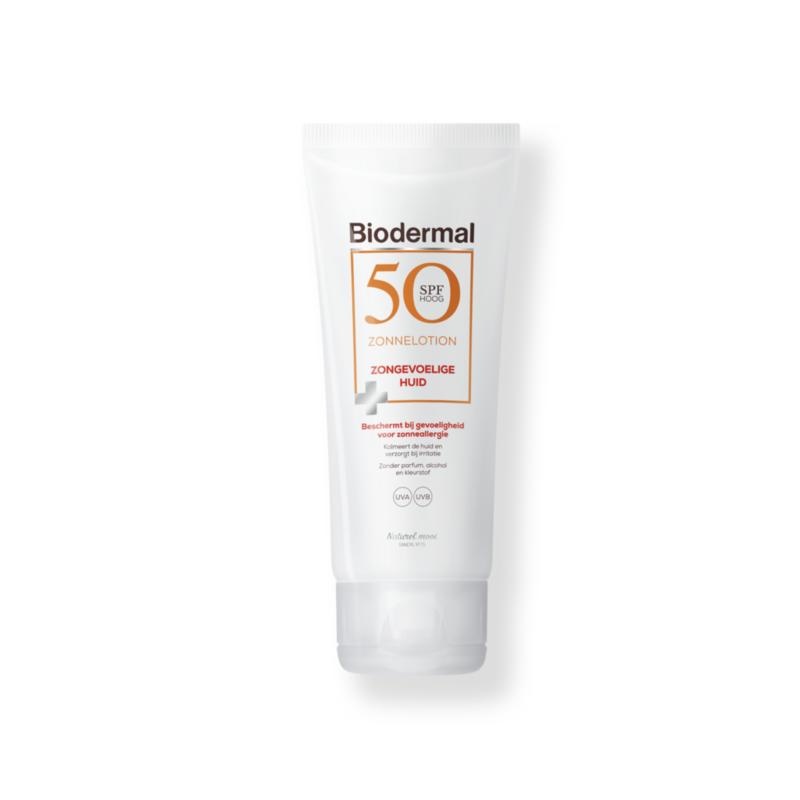 Biodermal Biodermal Zonnelotion gevoelige huid SPF50 (100 ml)