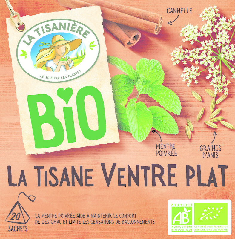 La Tisaniere La Tisaniere Platte buik bio (20 st)