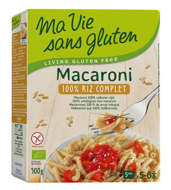 Ma Vie Sans Ma Vie Sans Macaroni van volkoren rijst glutenvrij bio (500 gr)