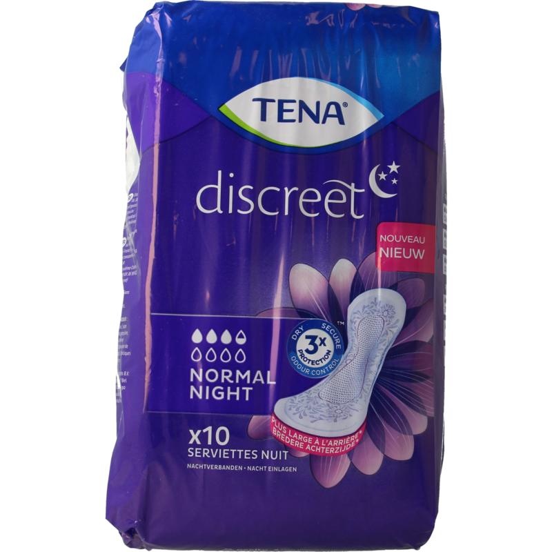 Tena Tena Discreet normal night (10 st)