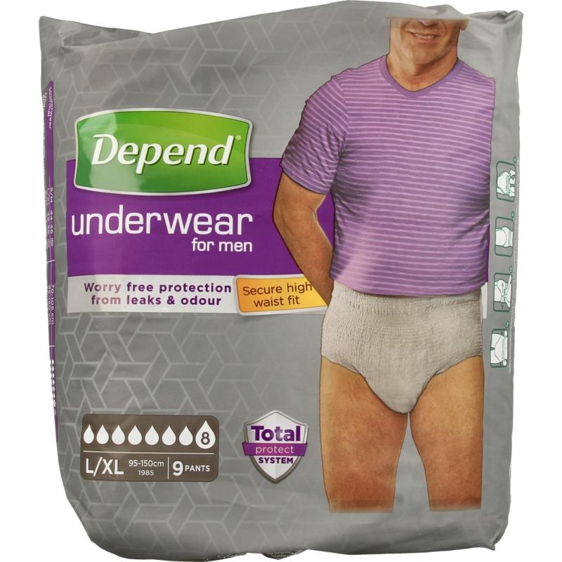 Depend Depend Pants men super maat L/XL (9 st)