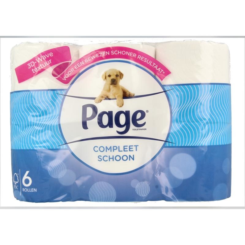 Page Page Toiletpapier compleet schoon (6 st)