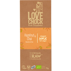 Lovechock Mild hazelnut & chai (70 gr)