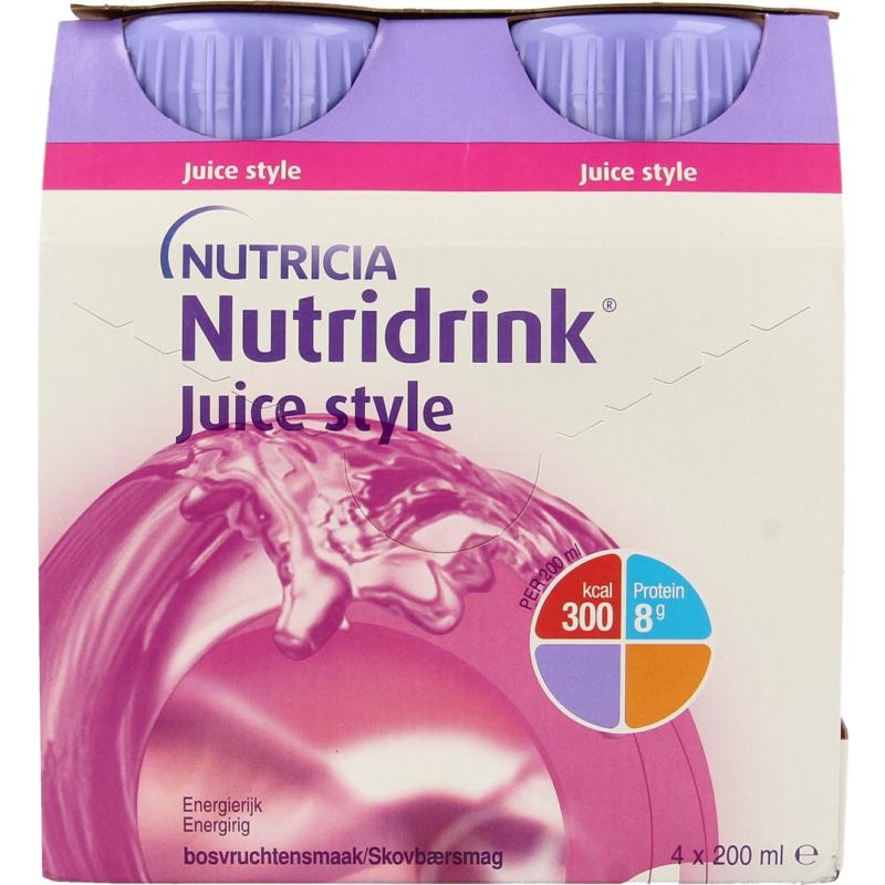 Nutridrink Nutridrink Juice style bosvruchten (4 st)