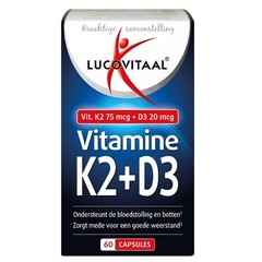 Lucovitaal Vitamine K2 + D3 (60 caps)