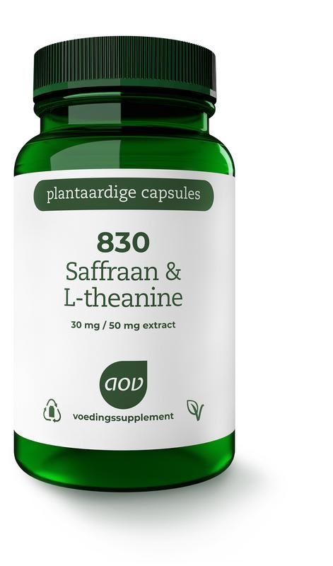 AOV 830 Saffraan & L Theanine (30 vega caps) AOV 830 Saffraan & L Theanine (30 vega caps)