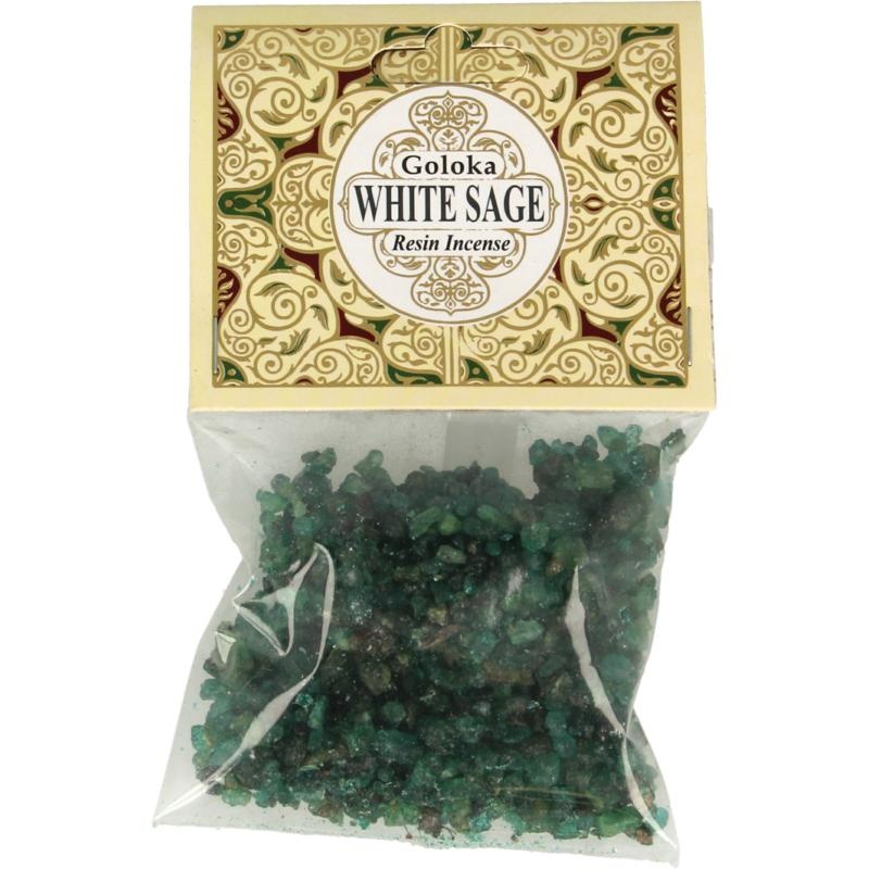 Goloka Goloka Resin incense white sage 12-pack (30 gr)