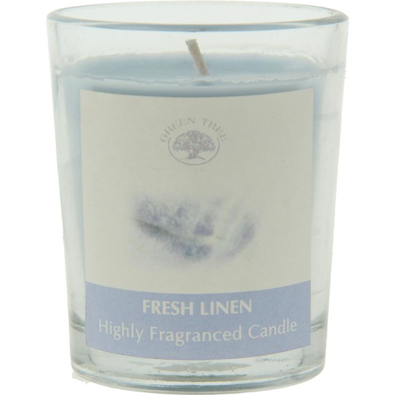 Green Tree Green Tree Geurkaars fresh linen (55 gr)