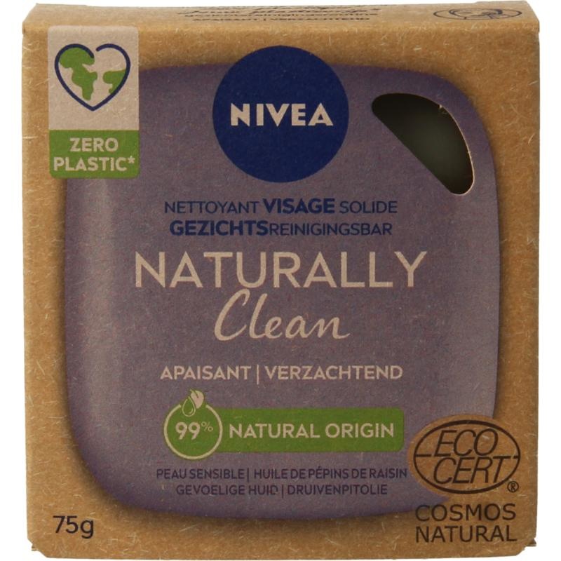 Nivea Nivea Naturally clean face bar verzachtend (75 gr)