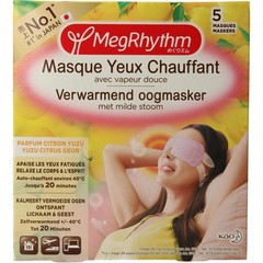 Megrhythm Warm oogmasker citrus/yuzu (5 st)