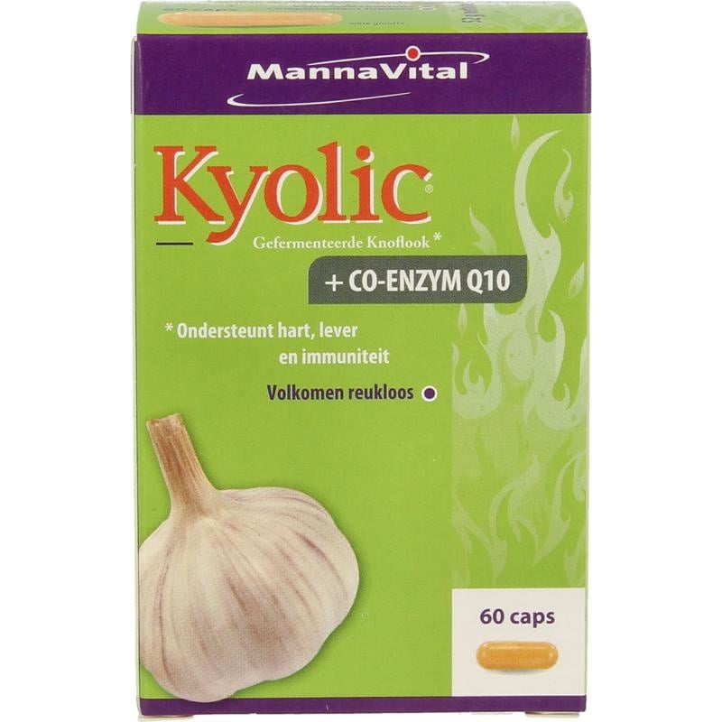 Mannavital Mannavital Kyolic + co-enzym Q10 (60 vega caps)