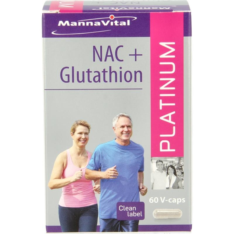 Mannavital Mannavital NAC + glutathion platinum (60 vega caps)