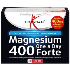 Lucovitaal Magnesium citraat poeder 400mg (60 Sachets)