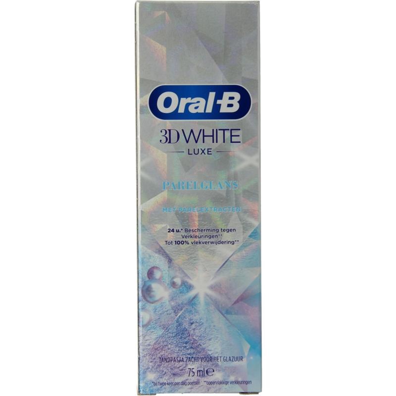 Oral B Oral B Tandpasta 3D white luxe parelglans (75 ml)